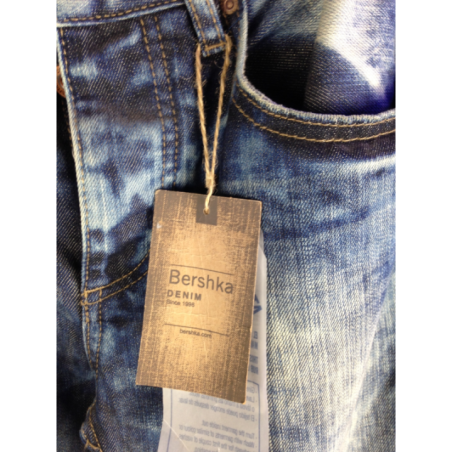 Jean Bershka Vintage Homme Bleu Délavé | Original MenShop