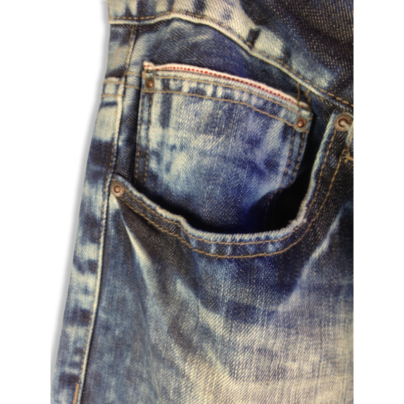 Jean Bershka Vintage Homme Bleu Délavé | Original MenShop