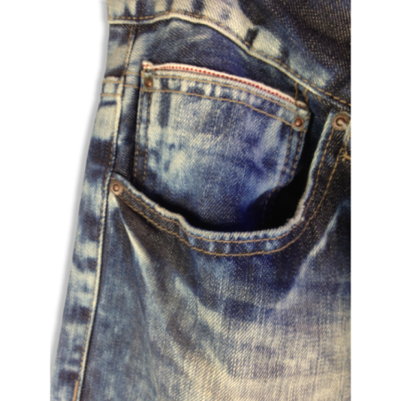 Jean Bershka Vintage Homme Bleu Délavé | Original MenShop