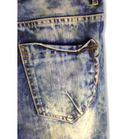 Jean Bershka Vintage Homme Bleu Délavé | Original MenShop