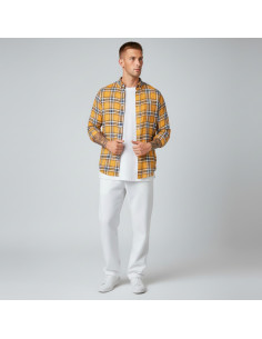 Chemise Tom Tailor Homme à Carreaux Jaune | Original MenShop 2