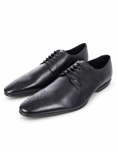 Derby Homme Gérard Pasquier Cuir Noir | Original Menshop