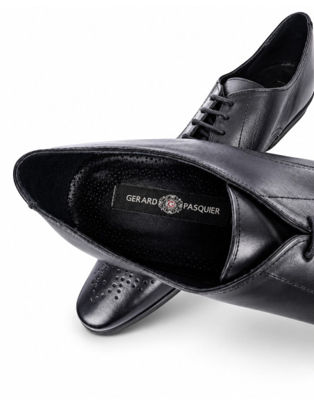 Derby Homme Gérard Pasquier Cuir Noir | Original Menshop