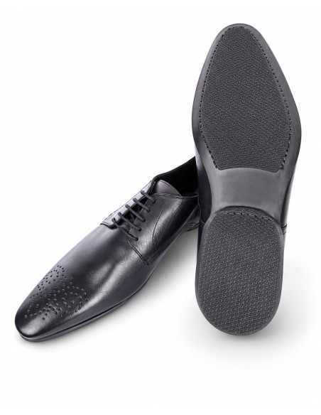 Derby Homme Gérard Pasquier Cuir Noir | Original Menshop