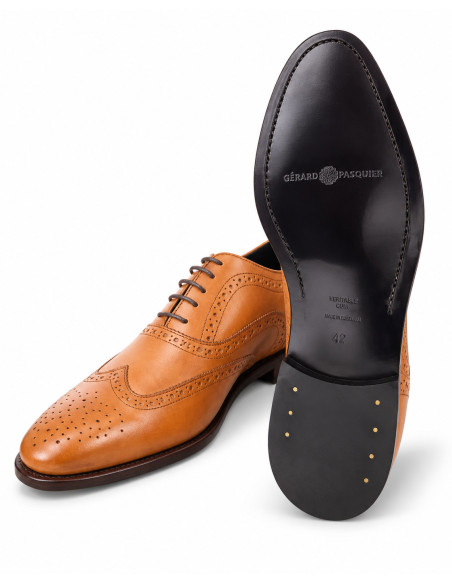 Richelieu Gérard Pasquier Cuir Cognac Homme | Original Menshop