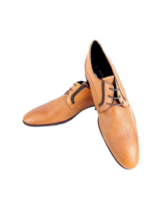 Derby Homme Gérard Pasquier Cognac Perforé | Original Menshop 2