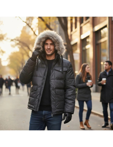 Parka Tom Tailor Homme Gris Anthracite | Original MenShop