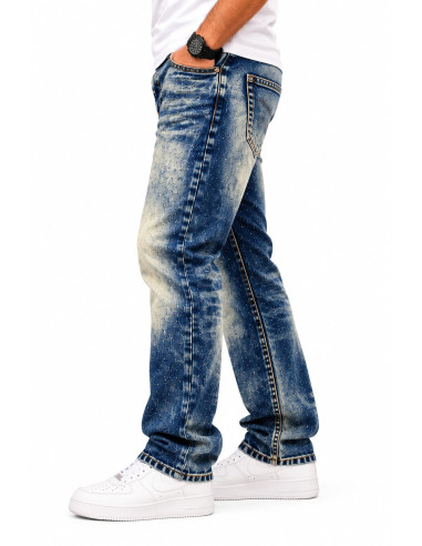 Jean Bershka Vintage Homme Bleu Délavé | Original MenShop