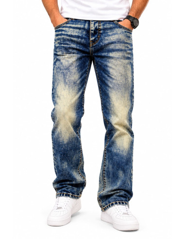Jean Bershka Vintage Homme Bleu Délavé | Original MenShop