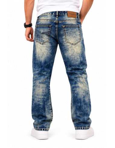 Jean Bershka Vintage Homme Bleu Délavé | Original MenShop