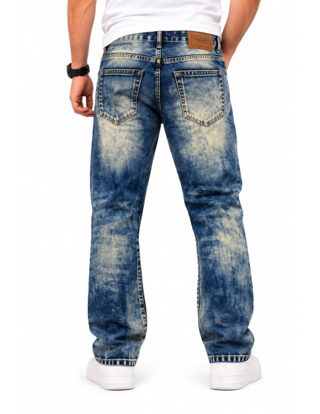 Jean Bershka Vintage Homme Bleu Délavé | Original MenShop