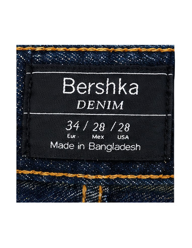 Jean Bershka Straight Fit Homme Bleu Foncé | Original MenShop