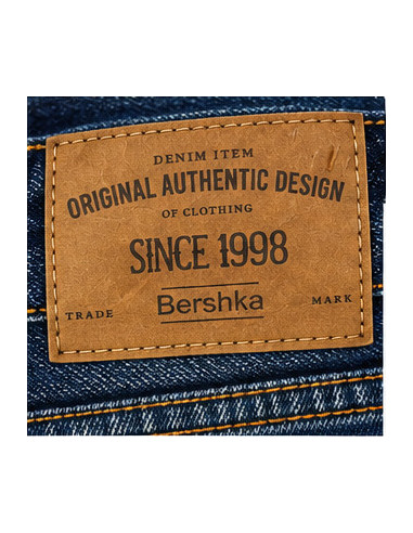 Jean Bershka Straight Fit Homme Bleu Foncé | Original MenShop