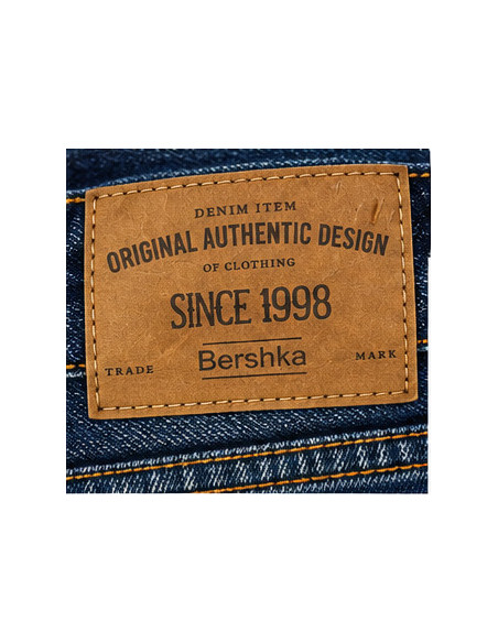 Jean Bershka Straight Fit Homme Bleu Foncé | Original MenShop