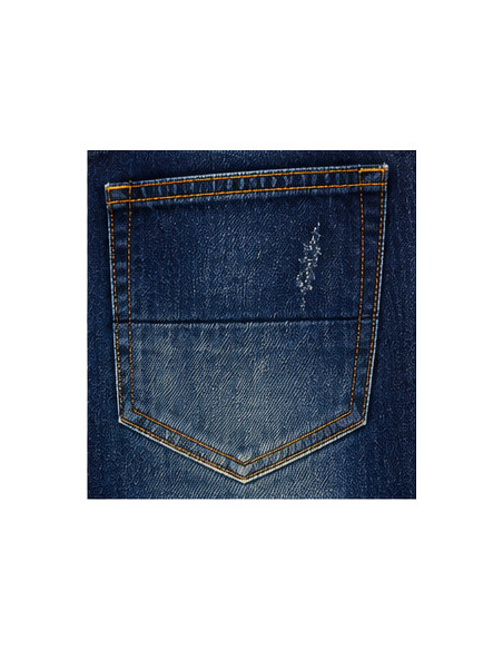 Jean Bershka Straight Fit Homme Bleu Foncé | Original MenShop