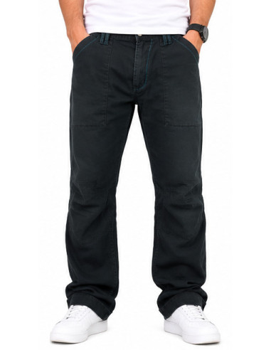 Pantalon Énergie Homme Noir Délavé – Coupe Droite