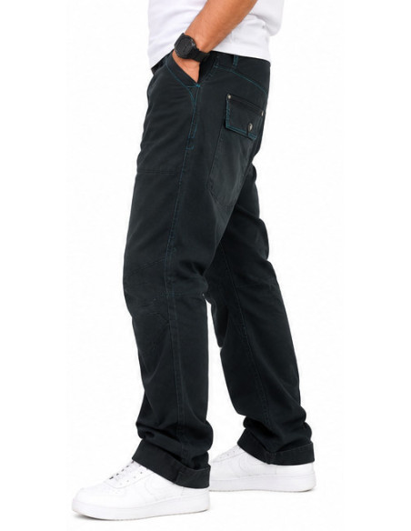 Pantalon Énergie Homme Noir Délavé – Coupe Droite
