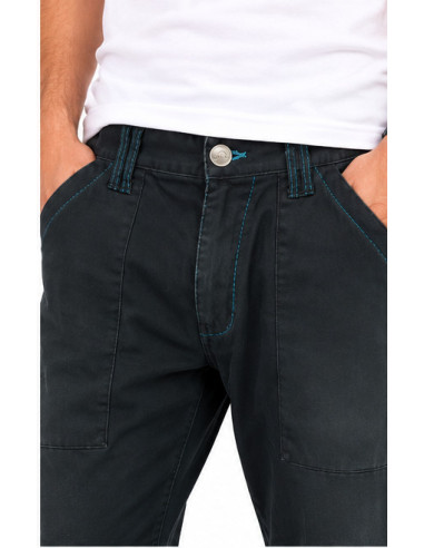Pantalon Énergie Homme Noir Délavé – Coupe Droite