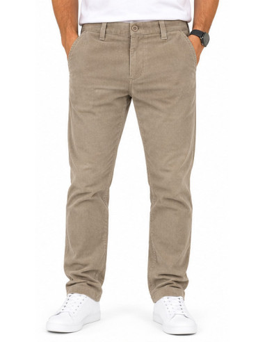 Pantalon Velours Côtelé Homme Beige Taupe | Bendorff