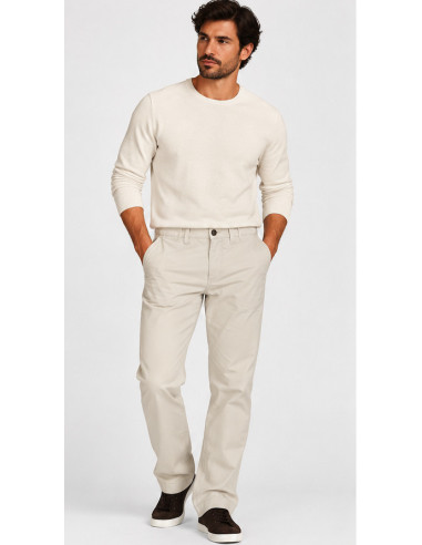 Pantalon Chino Schott NYC Beige Homme | Original Men Shop