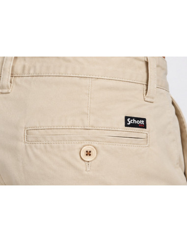 Pantalon Chino Schott NYC Beige Sable | Original Men Shop