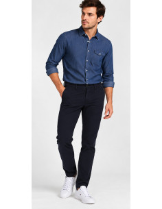 Pantalon Chino Tommy Hilfiger Homme Bleu Marine | Originalmenshop