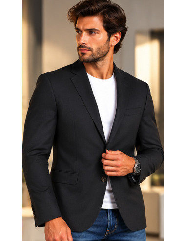 Blazer Homme Sartoria Benetton Gris Anthracite | Maroc