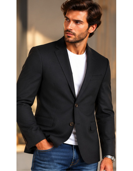 Blazer Homme Sartoria Benetton Gris Anthracite | Maroc