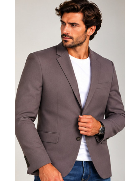 Blazer Homme BRICE Taupe Taille 54 | OriginalMenShop Maroc