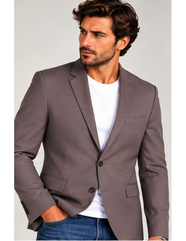 Blazer Homme BRICE Taupe Taille 54 | OriginalMenShop Maroc