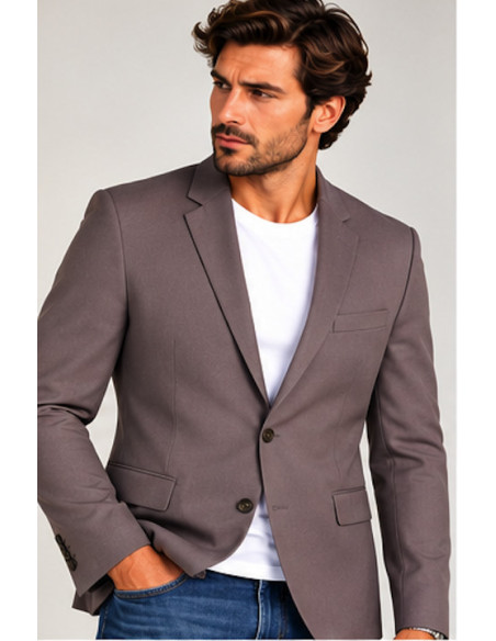 Blazer Homme BRICE Taupe Taille 54 | OriginalMenShop Maroc