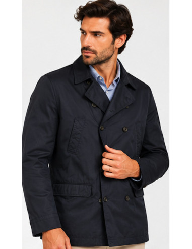 Veste Homme CYRILLUS Bleu Marine Croisée | Originalmenshop