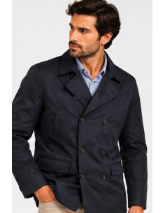 Veste Homme CYRILLUS Bleu Marine Croisée | Originalmenshop