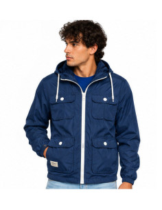 Veste Homme JACK & JONES Bleu Marine – À Capuche, 4 Poches, Style Urbain