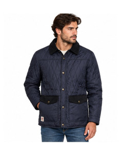 Veste Matelassée Homme JACK & JONES Bleu Marine – Col Classique, Style Casual Chic