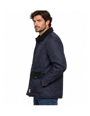 Veste Matelassée Homme JACK & JONES Bleu Marine – Col Classique, Style Casual Chic