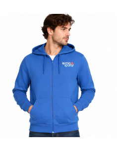 Sweat à Capuche Homme LE COQ SPORTIF Bleu Royal – Zippé, Style Sportswear