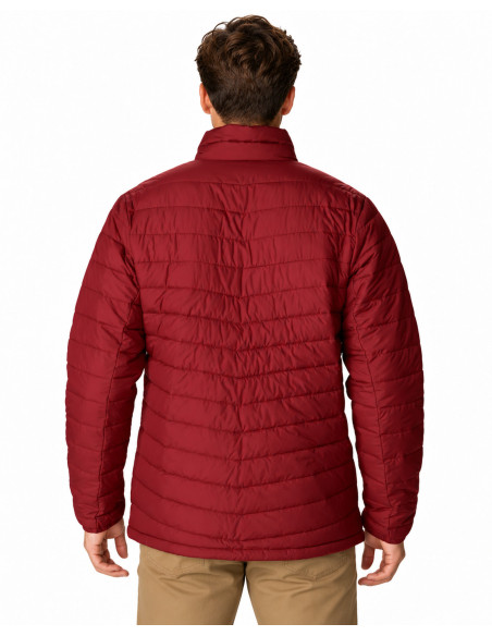 Doudoune Homme COLUMBIA Grise – Omni-Heat, Matelassée, Col Montant